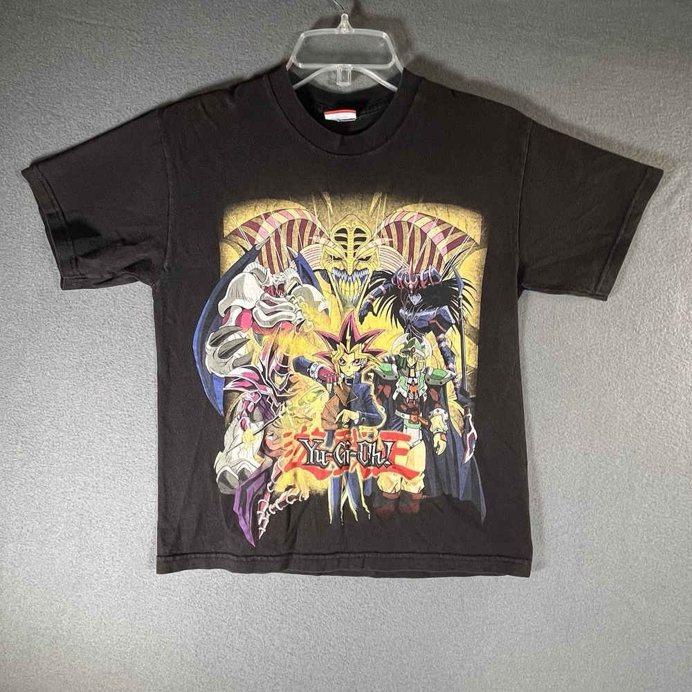 VTG Yu-Gi-Oh T-Shirt YL Or Adult XS Black Graphic Print Short Sleeve Anime READ